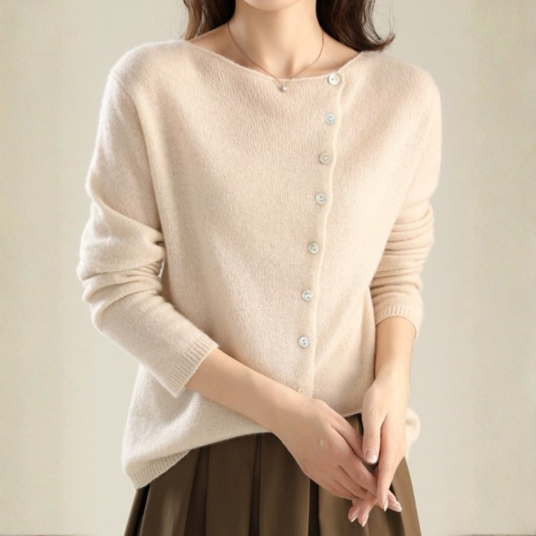 Julia | Maglia Morbida con Bottoni Eleganti