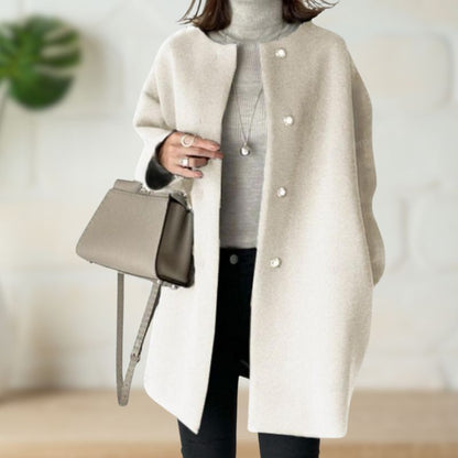 Trude | Cappotto Medio Elegante in Lana Morbida