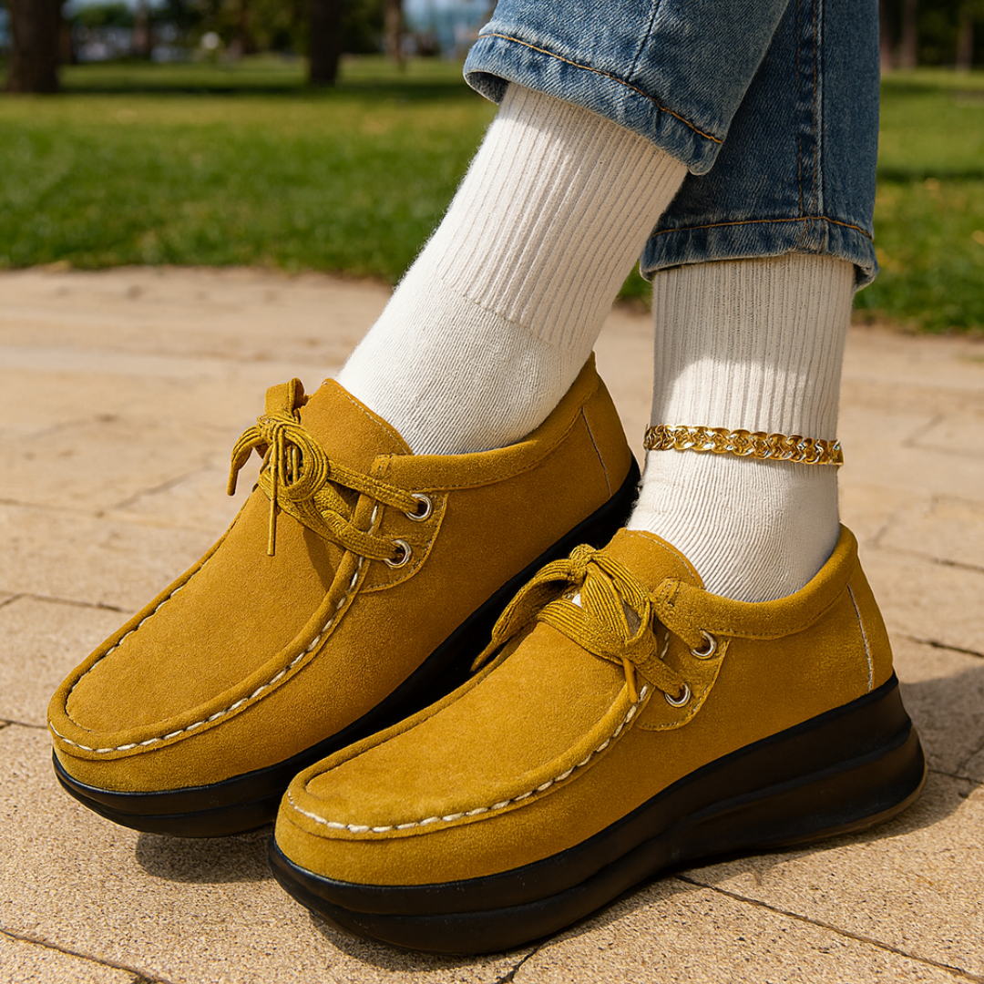 Tonja | Scarpe in Camoscio con Lacci