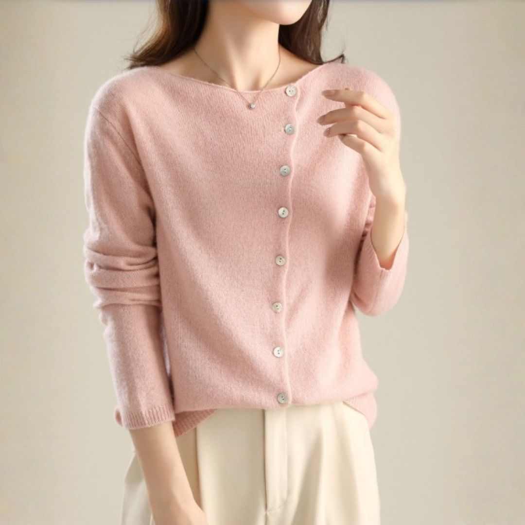 Julia | Maglia Morbida con Bottoni Eleganti