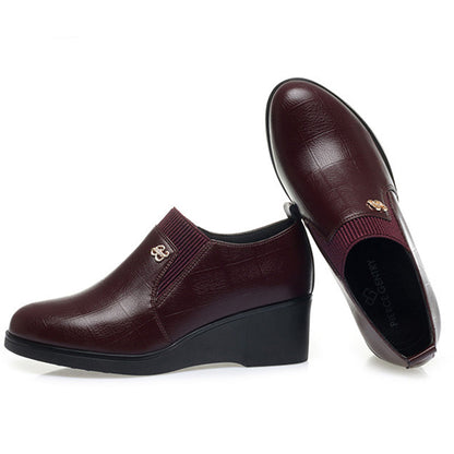 Elvira | Scarpe Eleganti in Pelle con Zeppa