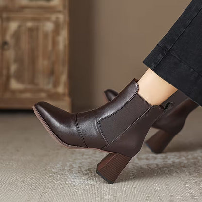 Mara | Stivaletti di Lusso con Tacco Medio