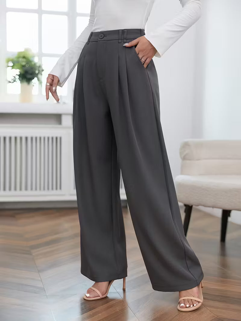 Alba | Pantaloni Eleganti a Gamba Larga
