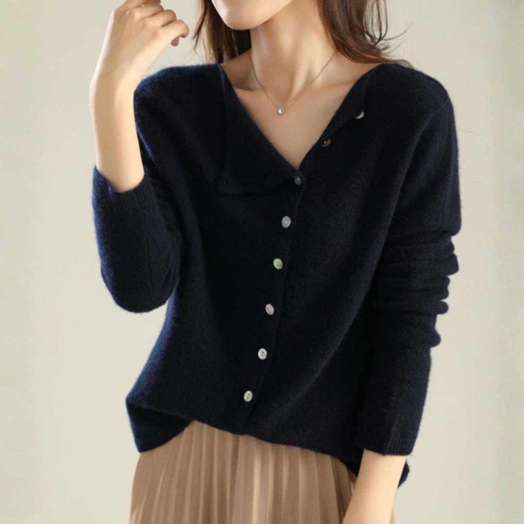 Julia | Maglia Morbida con Bottoni Eleganti