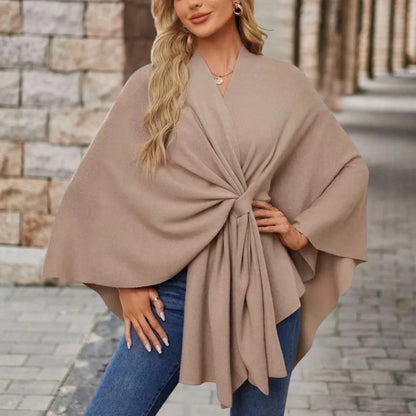 Yvette | Poncho Elegante Drappeggiata