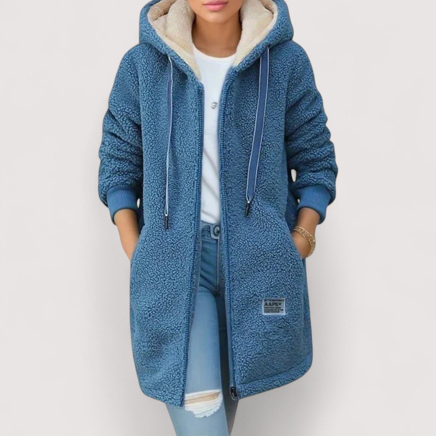 Selena | Giacca in Pile con Cappuccio