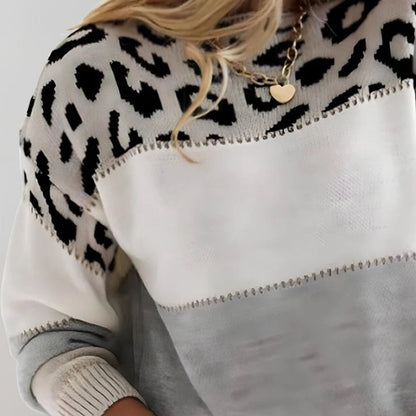 Charlene – Maglione Casual a Fantasia Leopardo