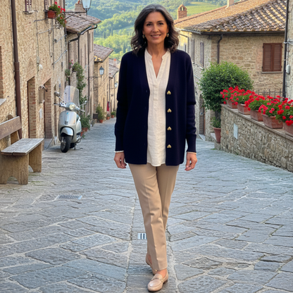 Lyddia | Cardigan con Bottoni a Cuore