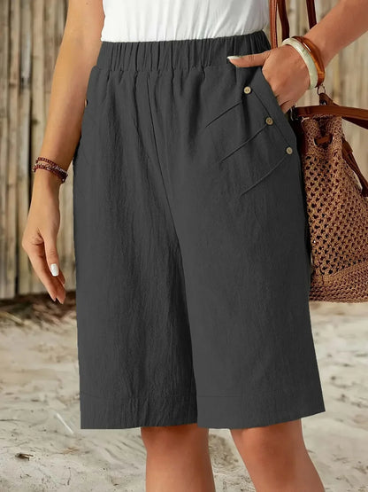 Céline | Shorts in cotone e lino