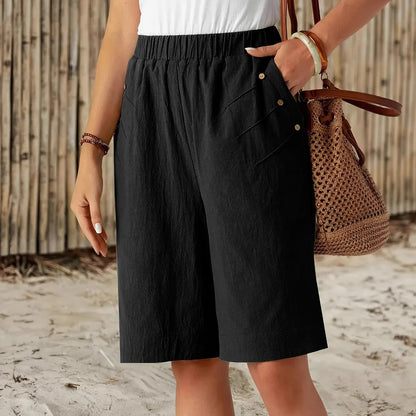 Céline | Shorts in cotone e lino