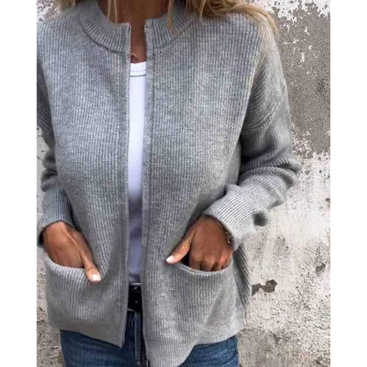 Almira | Cardigan Casual con Tasche Laterali