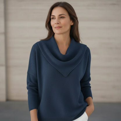 Liora | Maglia Calda con Colletto Morbido