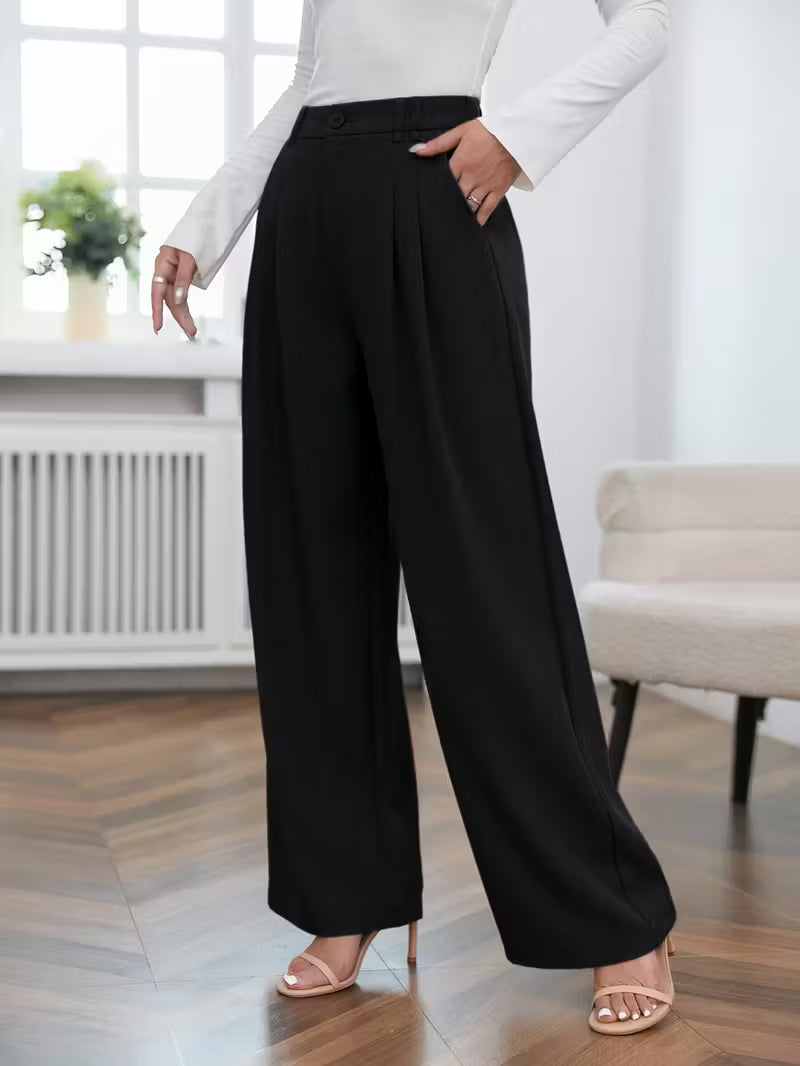 Alba | Pantaloni Eleganti a Gamba Larga