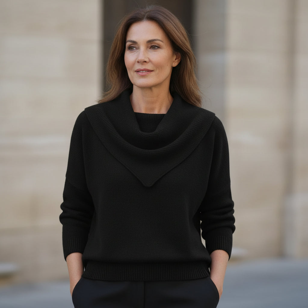 Liora | Maglia Calda con Colletto Morbido