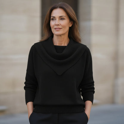 Liora | Maglia Calda con Colletto Morbido