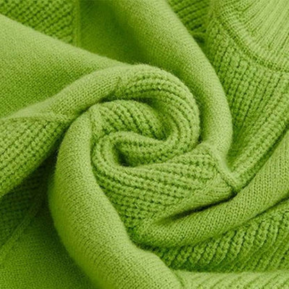 Viola | Maglia a Collo Alto Lavorata