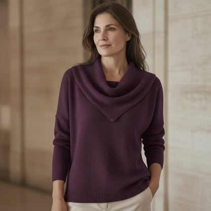 Liora | Maglia Calda con Colletto Morbido