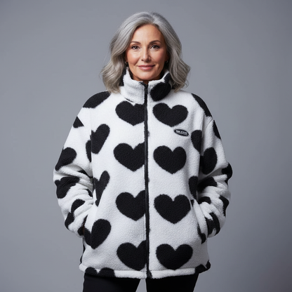 Kanika – Giacca Reversibile con Motivo a Cuori