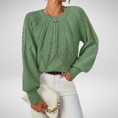 Rita | Maglia Elegante con Motivo Intrecciato